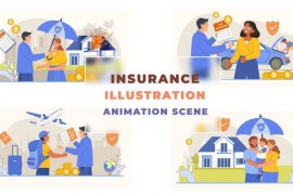 Type of Insurance Animation Scene 43042715