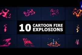 Cartoon Fire Explosions | After Effects 51267254