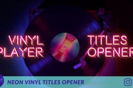 Neon Vinyl Titles Opener 47703931