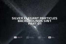 Silver Elegant Particles Backgrounds 5in1 Part 01 48093276