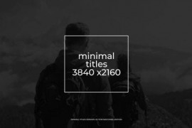 Minimal Titles | FCPX & Apple Motion 44682515