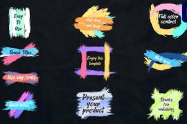 Colorful Brush Strokes Titles for Premiere Pro 44220345
