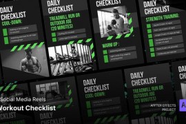 Workout Checklist - Social Media Reels 46431914