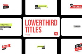 Lowerthird Titles 10 for After Effects 45279786