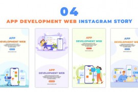 Animated Flat 2D Character Web App Development Instagram Story 48623258