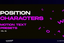 Characters Motion Text: Position Vol. 01 45757105