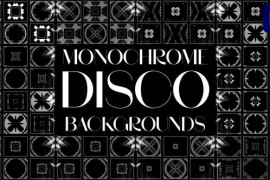 Monochrome Disco Backgrounds for Premiere Pro 51443578