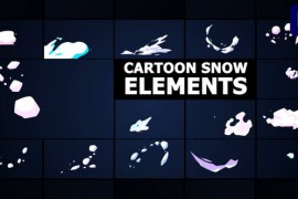 Cartoon Snow Elements | Premiere Pro MOGRT 48997489