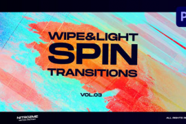 Wipe and Light Spin Transitions Vol. 03 for Premiere Pro 45849908