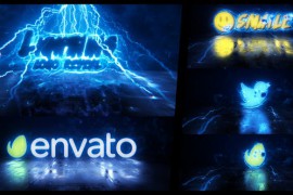 Thunder and Lightning Logo Reveal 44065265