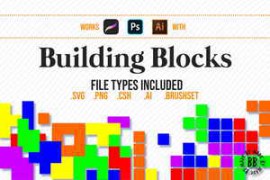 Free Download:Building Blocks: Procreate Brushes + Vector Shapes