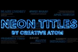 Neon Lower Thirds | AE 44439713