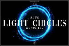 Blue Light Circles Overlays