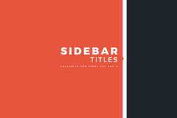 LenoFX – Sidebar Titles