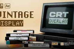 Free Download:Vintage CRT Overlay 60400290