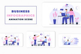 Business Infographics Concept Animation Scene 46414970