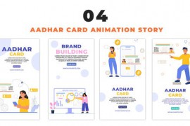 Aadhar Card Concept Flat Character Instagram Story 48657918