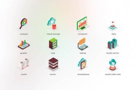 Big data - Isometric Icons 43384863