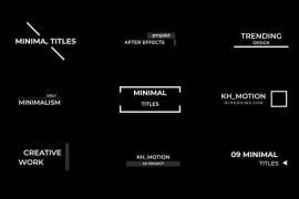 Minimal Titles 3.0 | After Effects 49227487