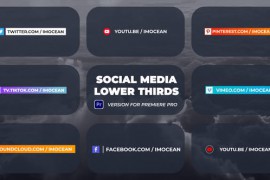 Colorful Social Media Lower Thirds 45497179