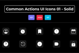 Common Actions UI Icons 01 - Solid 44836552