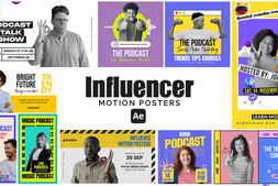 Free Download:Influencer Motion Posters for After Effects 60806135
