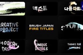 Brush Japan Fire Titles for After Effects 48190610