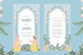 Animated Indian Wedding Invitation Template 47594151