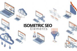 Isometric SEO Elements 50335159