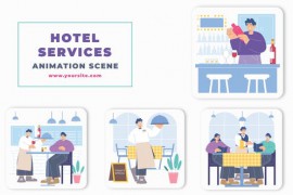 After Effects Hotel Services Animation Scene 46414447