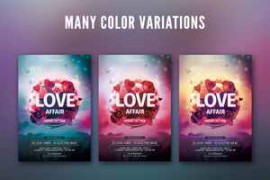Love Affair Flyer – Photoshop Template