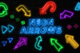 Animated Neon Arrows Package 1 46158495