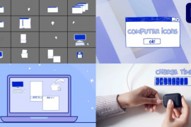 Computer Interface Icons Hand Drawn for Premiere Pro 50958536