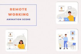 Premiere Pro Remote Working Animation 44141471