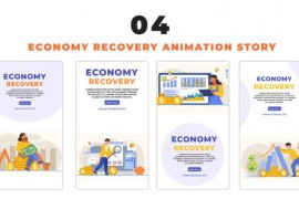 Cartoon Avatar Economical Recovery Instagram Story 48658721