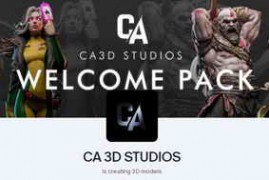 [3D Print] CA 3D Studios - Collection 3D Printable Miniatures Febrary 2024 [STL]