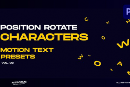 Characters Motion Text: Position Rotate Vol. 02 for Premiere Pro 45890371