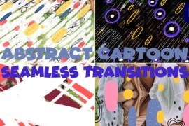 Abstract Cartoon Shapes Seamless Transitions | Premiere Pro MOGRT 48107697