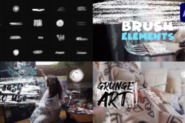 Grunge Brush Elements | After Effects 51061429