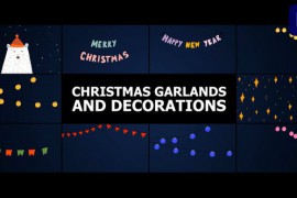 Christmas Garlands and Decorations | Premiere Pro MOGRT 48798645