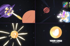 Planet Bounce Asteroid Logo for FCPX 49940599