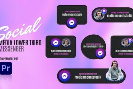 Social Media Lower Thirds Messenger - Premiere Pro 48886364
