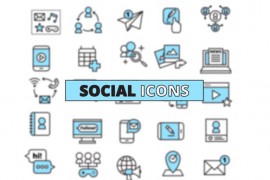 25 Clean Social Icons 45655218