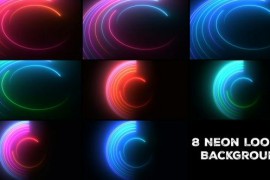 Looped Neon Background Pack 50280644