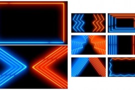 Neon Lines Loop Background Pack 51025274