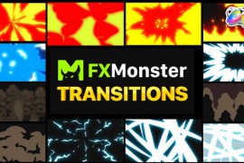 Cartoon Action Transitions | FCPX 26033336