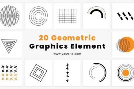 Premiere Pro Geometric Graphics Element Pack 45337486