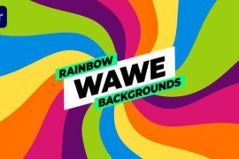 Rainbow Wave Backgrounds 51253719
