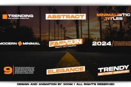 Minimal Titles 5.0 | After Effects 49638528