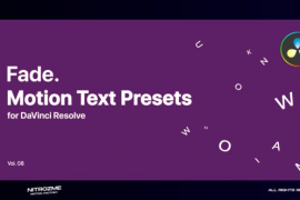 Fade Motion Text Presets Vol. 08 for DaVinci Resolve 47044399